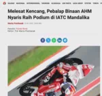 Melesat Kencang, Pebalap Binaan AHM Nyaris Raih Podium di IATC Mandalika