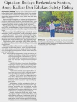 Ciptakan Budaya Berkendara Santun, Asmo Kalbar Beri Edukasi Safety Riding
