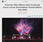 Puluhan Ribu Bikers akan Kunjungi Garut untuk Semarakkan Honda Bikers Day 2025