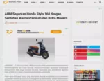 AHM Segarkan Honda Stylo 160 dengan Sentuhan Warna Premium dan Retro Modern