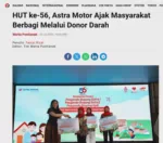 HUT ke-56, Astra Motor Ajak Masyarakat Berbagi Melalui Donor Darah