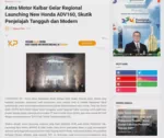 Astra Motor Kalbar Gelar Regional Launching New Honda ADV160, Skutik Penjelajah Tangguh dan Modern