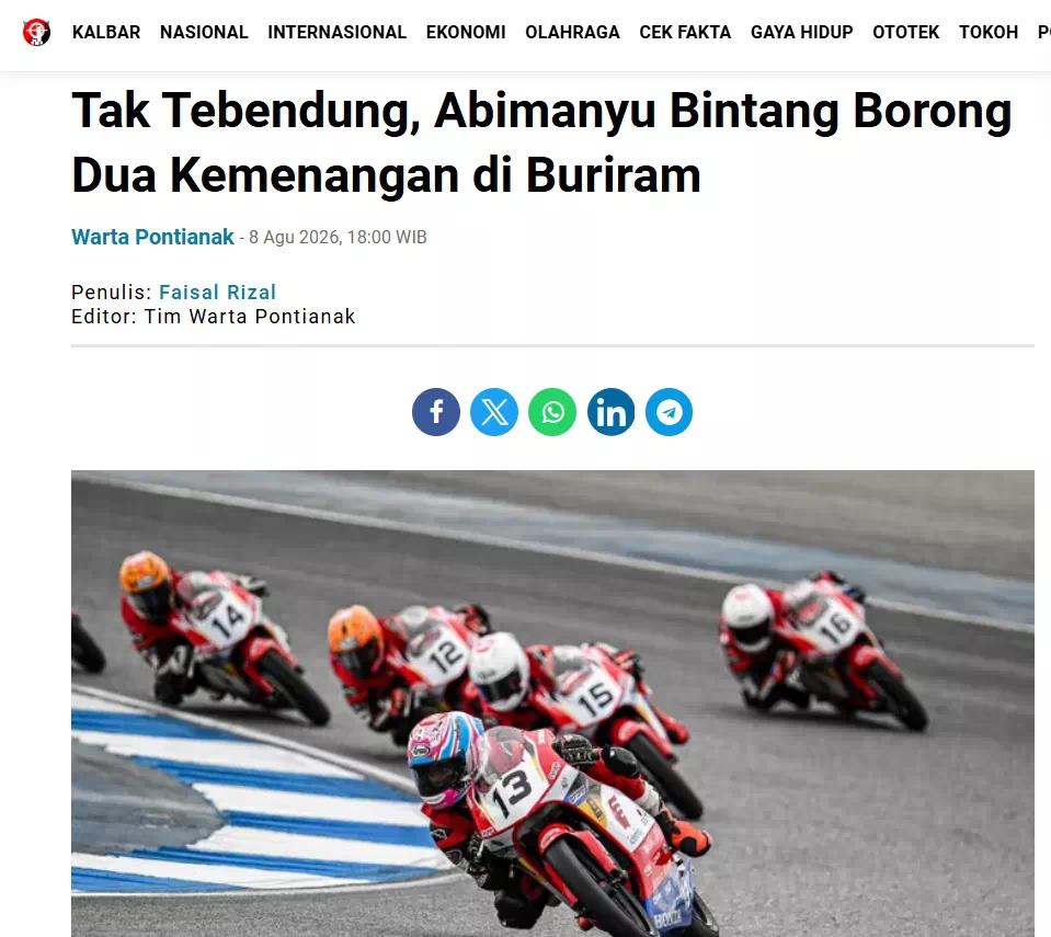Tak Tebendung, Abimanyu Bintang Borong Dua Kemenangan di Buriram
