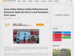 Asmo Kalbar Edukasi Safety Riding Personel Keamanan Sigab dan Bravo Lewat Kampanye #Cari_aman