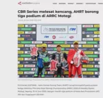 CBR Series melesat kencang, AHRT borong tiga podium di ARRC Motegi