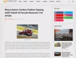 Rheza Danica Tembus Podium Sepang, AHRT Kokoh di Puncak Klasemen Tim AP250