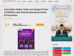 Astra Motor Kalbar Awali Juni dengan Promo JUTAWAN untuk Seluruh Konsumen Honda di Putussibau