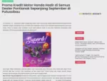 Promo Kredit Motor Honda Hadir di Semua Dealer Pontianak Sepanjang September di Putussibau