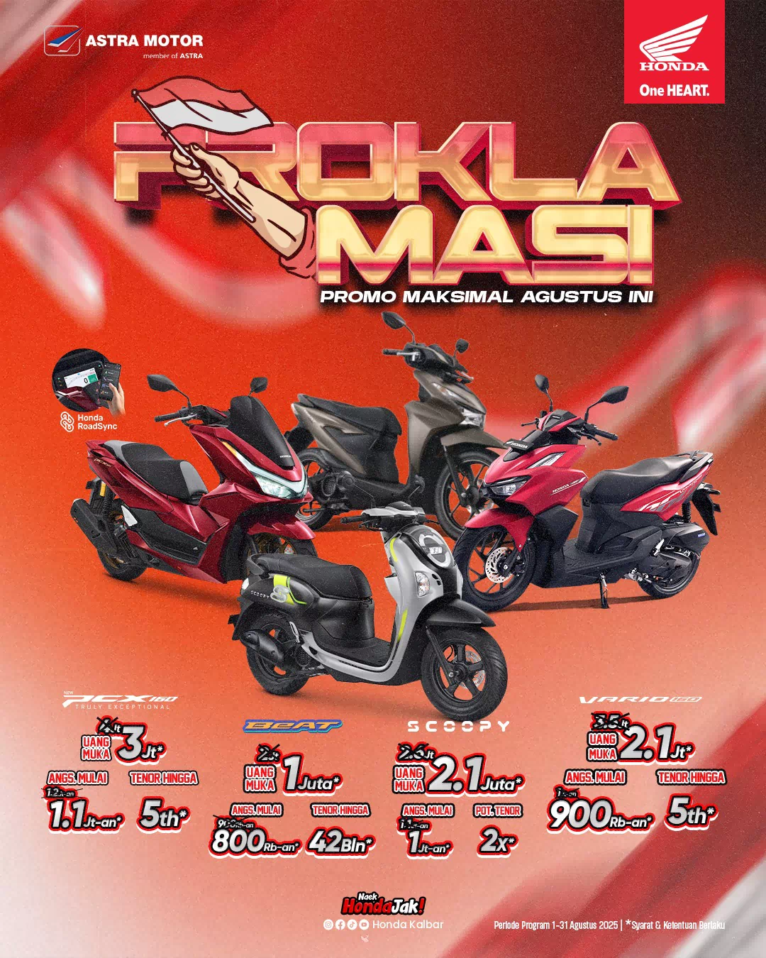 Promo Agustus dari Astra Motor Kalimantan Barat Sebagai Semangat Proklamasi