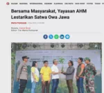 Bersama Masyarakat, Yayasan AHM Lestarikan Satwa Owa Jawa