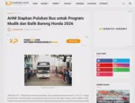 AHM Siapkan Puluhan Bus untuk Program Mudik dan Balik Bareng Honda 2026