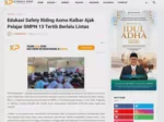 Edukasi Safety Riding Asmo Kalbar Ajak Pelajar SMPN 13 Tertib Berlalu Lintas