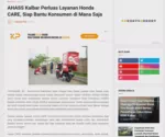 AHASS Kalbar Perluas Layanan Honda CARE, Siap Bantu Konsumen di Mana Saja