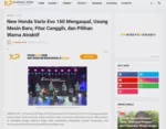 New Honda Vario Evo 160 Mengaspal, Usung Mesin Baru, Fitur Canggih, dan Pilihan Warna Atraktif