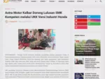 Astra Motor Kalbar Dorong Lulusan SMK Kompeten melalui UKK Versi Industri Honda