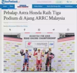 Pebalap Astra Honda Raih Tiga Podium di Ajang ARRC Malaysia