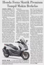 Honda Forza Skutik Premium Tampil Makin Berkelas