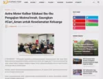 Astra Motor Kalbar Edukasi Ibu-Ibu Pengajian Mutma'innah, Gaungkan #Cari_Aman untuk Keselamatan Keluarga
