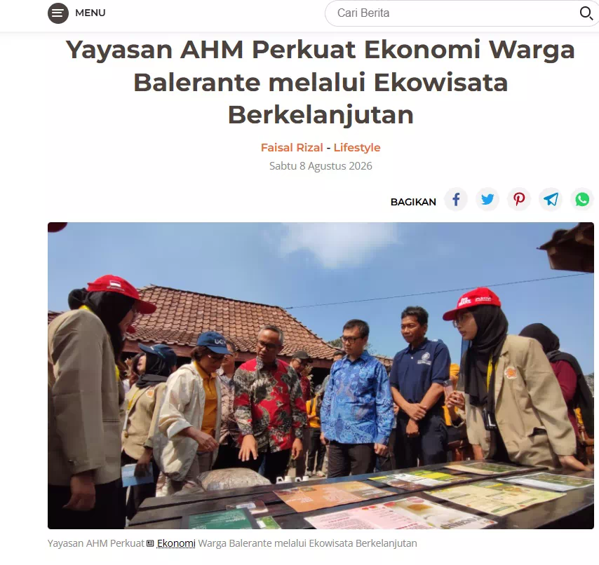Yayasan AHM Perkuat Ekonomi Warga Balerante melalui Ekowisata Berkelanjutan