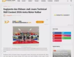 Sugiyanto dan Ridwan Jadi Juara Technical Skill Contest 2026 Astra Motor Kalbar