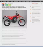 New CRF 150L dengan Extreme Red Hadir Selaras dengan Ciri Khas Warna Bodi dan Jok Berkelir Merah sebagai Identitas Sepeda Motor Honda