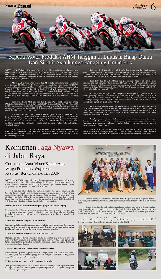 Komitmen Jaga Nyawa di Jalan Raya, Cari_aman Astra Motor Kalbar Ajak Warga Pontianak Wujudkan Resolusi Berkendara Aman 2026