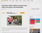 Astra Motor Kalbar Hadirkan Layanan Honda CARE, Servis Motor Jadi Lebih Mudah