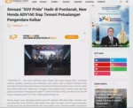 Sensasi “SUV Pride” Hadir di Pontianak, New Honda ADV160 Siap Temani Petualangan Pengendara Kalbar