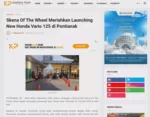 Skena Of The Wheel Meriahkan Launching New Honda Vario 125 di Pontianak