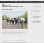 Tergabung di Synergy Creator Squad, Puluhan Karyawan AHM Turun ke Pesisir Pantai Karawang untuk Tanam Mangrove