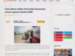 Astra Motor Kalbar Permudah Konsumen Lewat Layanan Honda CARE