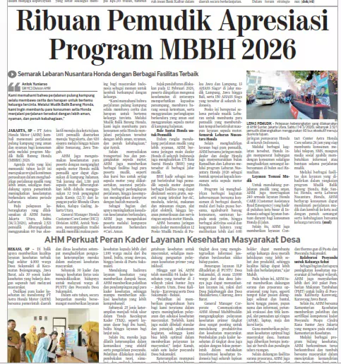 AHM Perkuat Peran Kader Layanan Kesehatan Masyarakat Desa