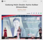 Gedung Main Dealer Asmo Kalbar Diresmikan