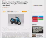 Generasi Terbaru Vario 125 Meluncur, Fitur Modern, Gaya Street, dan Konsumsi BBM Lebih Efisien