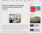 Tak Perlu ke Bengkel, Service Kunjung Honda Permudah Perawatan Motor Karyawan