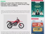 AHM Luncurkan New CRF250 RALLY dan CRF250L: Lebih Tangguh, Lebih Aman, Siap Taklukkan Semua Medan