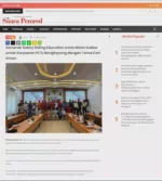Semarak Safety Riding Education Astra Motor Kalbar untuk Karyawan PLTU Bengkayang dengan Tema Cari Aman