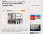 JEDER November: Honda Scoopy, BeAT, ADV160 dan Vario160 Hadir dengan Penawaran Spesial