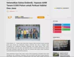 Selamatkan Satwa Endemik, Yayasan AHM Tanam 8.000 Pohon untuk Perkuat Habitat Owa Jawa