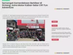 Semangat Kemerdekaan Berkibar di Sintang, Astra Motor Kalbar Gelar CRF Fun Adventure