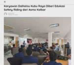 Karyawan Daihatsu Kubu Raya Diberi Edukasi Safety Riding dari Asmo Kalbar