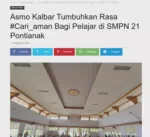 Asmo Kalbar Tumbuhkan Rasa #Cari_aman Bagi Pelajar di SMPN 21 Pontianak