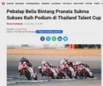 Pebalap Belia Bintang Pranata Sukma Sukses Raih Podium di Thailand Talent Cup
