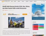 Mudik Balik Bareng Honda 2026, Bus, Motor, dan Bale Santai Hadir untuk Konsumen