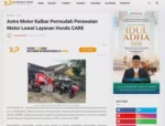 Astra Motor Kalbar Permudah Perawatan Motor Lewat Layanan Honda CARE
