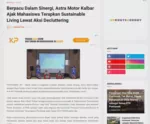 Berpacu Dalam Sinergi, Astra Motor Kalbar Ajak Mahasiswa Terapkan Sustainable Living Lewat Aksi Decluttering