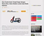 New Honda Genio Tampil Segar dengan Warna Baru, Retro-Modern untuk Anak Muda Kekinian