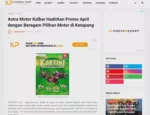 Astra Motor Kalbar Hadirkan Promo April dengan Beragam Pilihan Motor di Ketapang