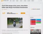 Awali 2026 dengan #Cari_aman, Astra Motor Kalbar Ajak Warga Prioritaskan Keselamatan