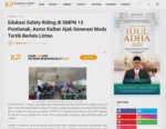 Edukasi Safety Riding di SMPN 13 Pontianak, Asmo Kalbar Ajak Generasi Muda Tertib Berlalu Lintas
